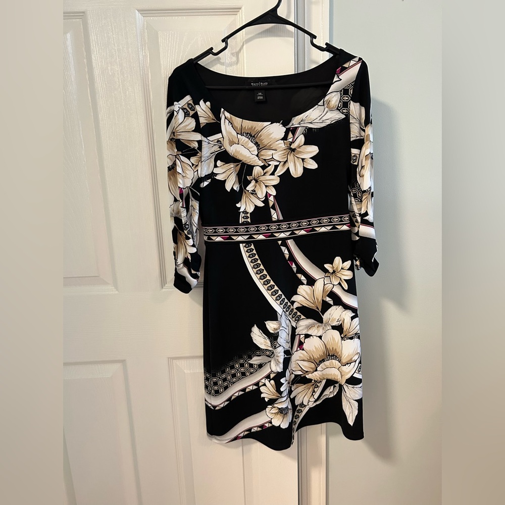 Floral Black Dress